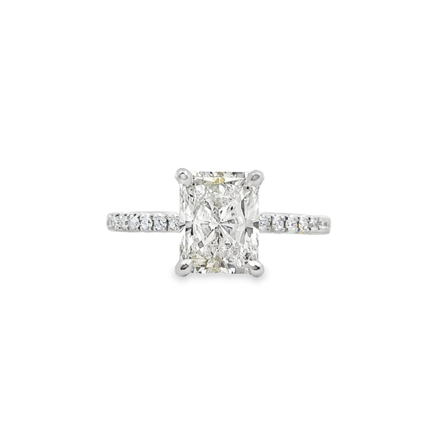 Forevermark Platinum Radiant Cut Diamond Egagement Ring