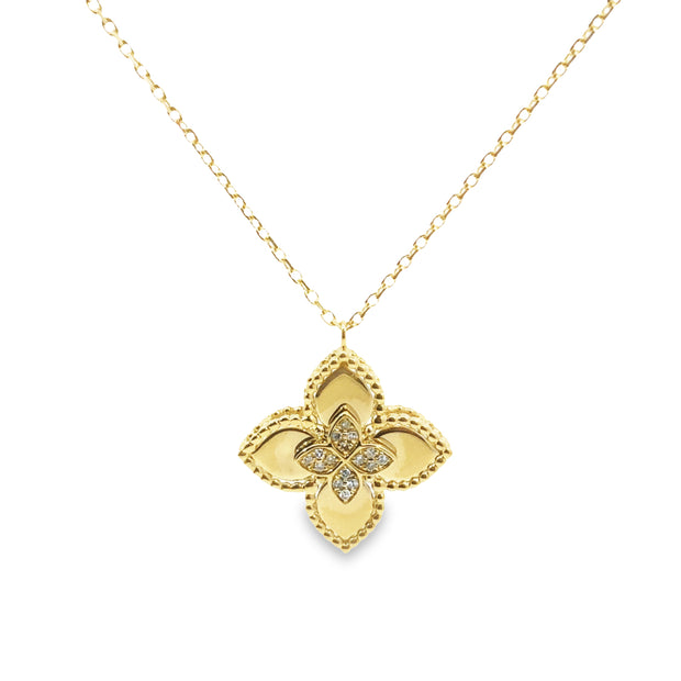 Yellow Gold Diamond Fashion Pendant