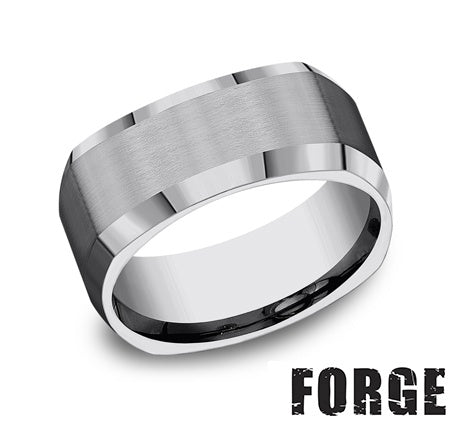 Benchmark Tungsten Men's Wedding Band