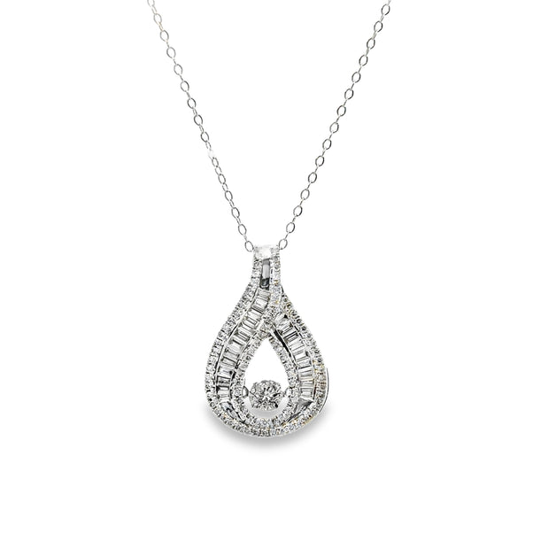 White Gold Diamond Fashion Pendant