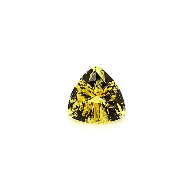 Chatham Lab Grown Loose Light Yellow Trillion Shape Sapphire