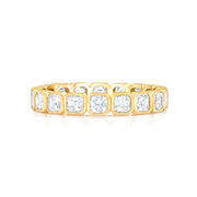 Lab Grown Yellow Gold Diamond Eternity Band