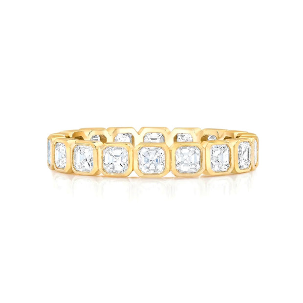 Lab Grown Yellow Gold Diamond Eternity Band