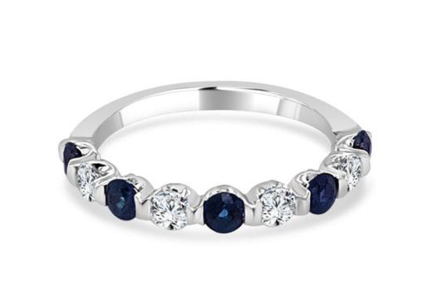 IMAGINE Sapphire and Diamond Wedding Band