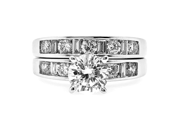 White Gold Diamond Wedding Set