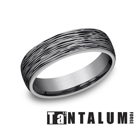 Benchmark Grey Tantalum Men's Wedding Band