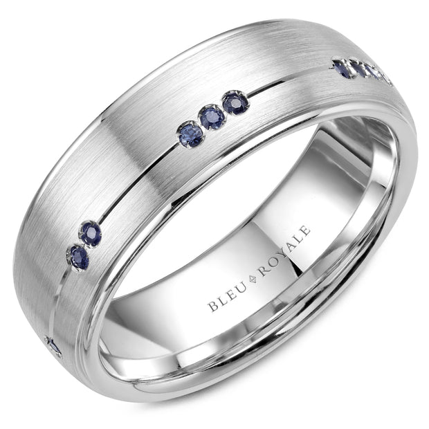 Bleu Royale "Diamond" Men's Wedding Band